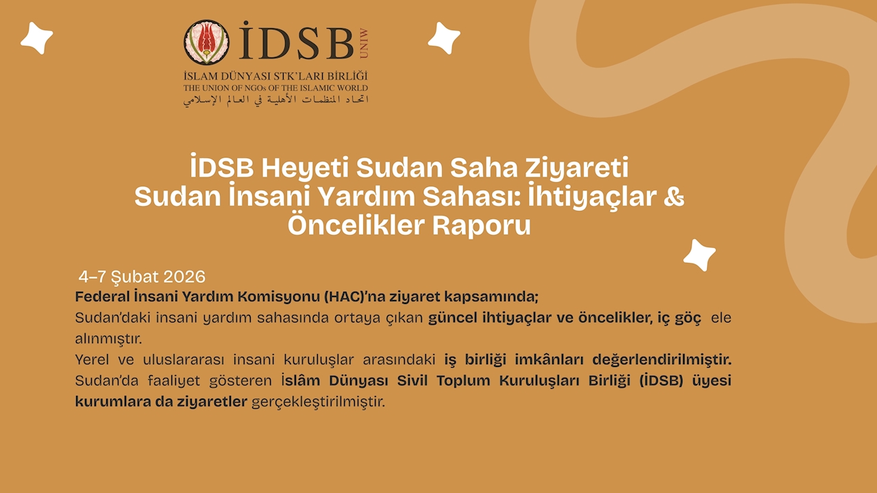 İDSB Heyeti Sudan Saha Ziyareti Raporu