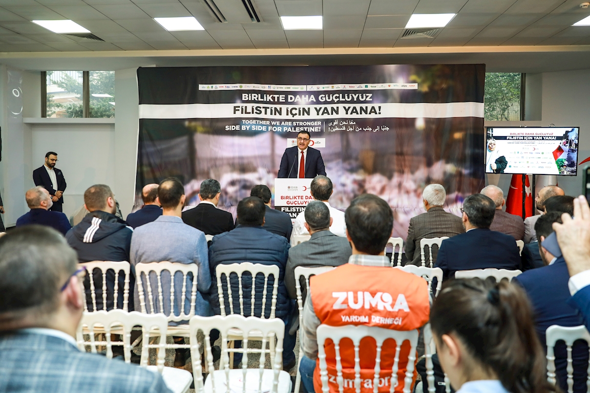 "Birlikte Daha Güçlüyüz Filistin İçin Yan Yana" basın açıklaması düzenlendi
