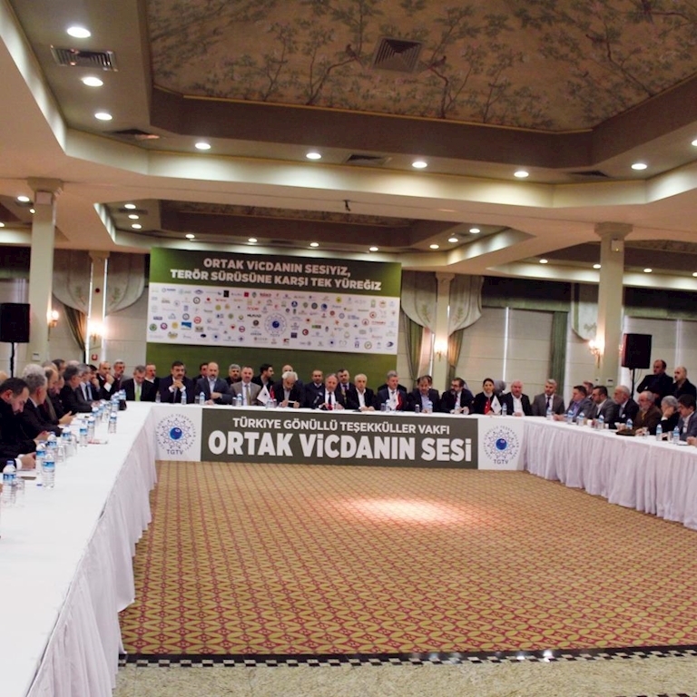 TGTV Basın Toplantısı, “Ortak Vicdanın Sesiyiz, Terör Sürüsüne Karşı Tek Yüreğiz”